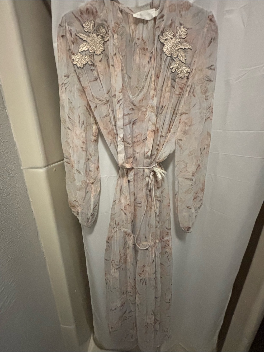 Authentic Zimmermann Stranded Garland Silk Dress Sz1 small